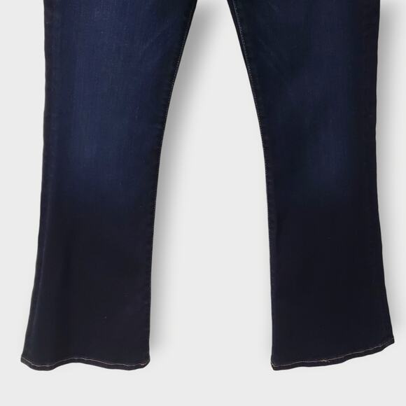 Frame Le Crop Mini Boot Jean Cabana Dark Wash Sz 26 Minimalist Contemporary - Picture 3 of 16